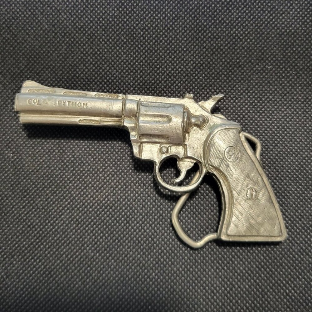 1970's Colt Python Pistol Vintage Belt Buckle